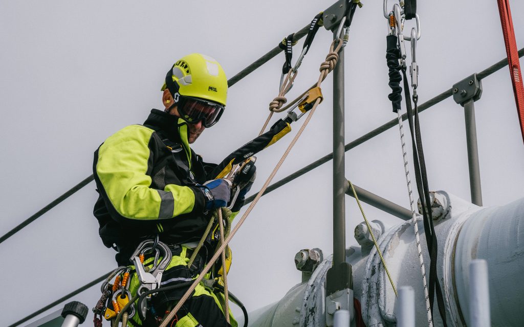 Field worker in safety-critical environment